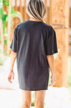 Hazel & Olive Shiny Howdy Tee - Black