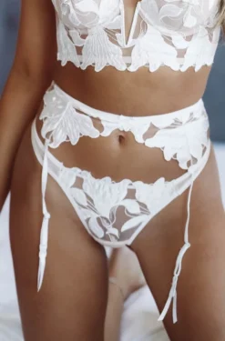Hazel & Olive Soirée Thong - White (FINAL SALE)