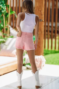 Hazel & Olive Something To Talk About Shorts - Pink Denim NEW ARRIVALS 7 Hazel & Olive Something To Talk About Shorts - Pink Denim NEW ARRIVALS