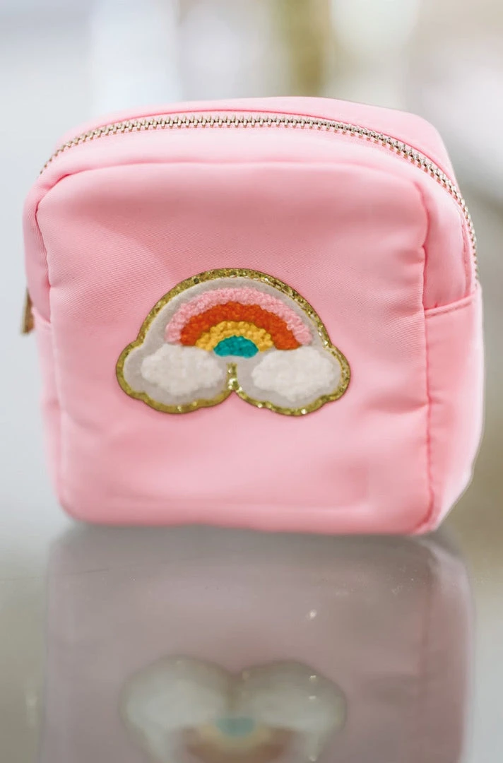 Hazel & Olive Square Rainbow Bag - Pink 3 Hazel & Olive Square Rainbow Bag - Pink