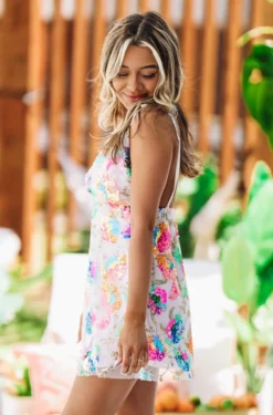 Hazel & Olive Summer In Sequins Dress - Multi-color NEW ARRIVALS