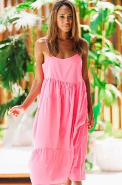 HAZEL & OLIVE Summer Stroll Dress - Pink NEW ARRIVALS
