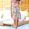 Hazel & Olive Sundown Socialite Dress - Watermelon Pink & Lime
