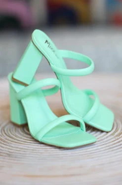 Hazel & Olive Sweet Retreat Strappy Sandals - Mint NEW ARRIVALS