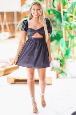 Hazel & Olive NEW ARRIVALS Time Is Love Dress - Black