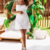 HAZEL & OLIVE You're A Dream Lingerie Dress - Off White
